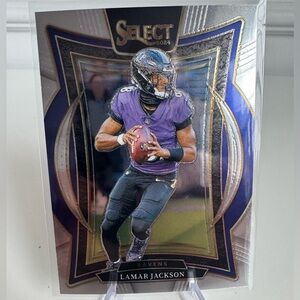 2024 Lamar Jackson Panini Select Baltimore Ravens Card